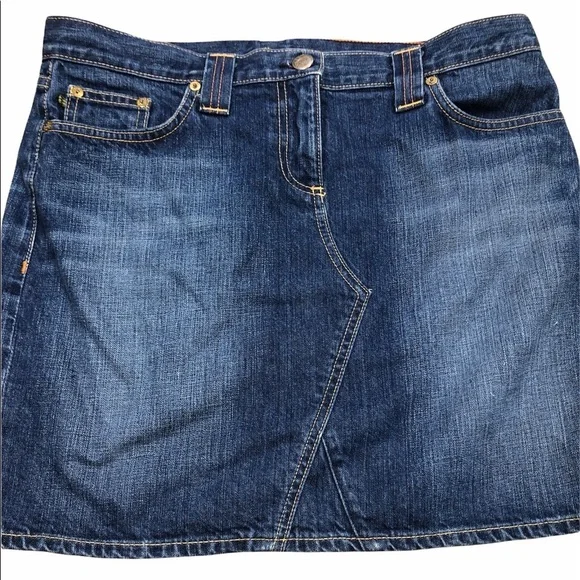 J Crew size 32 denim skirt - Picture 1 of 6